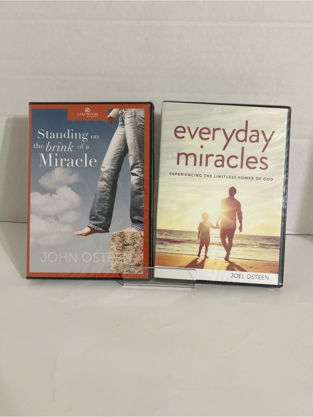 Joel & John Osteen DVD CD Lot Brand New Sealed Miracles 2 DVDs Religion